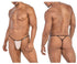 CandyMan 99795 Mesh G-String Thongs Color Beige
